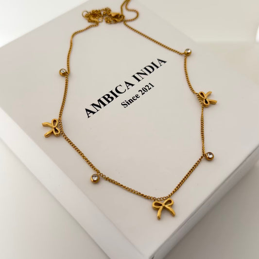 Bow necklace