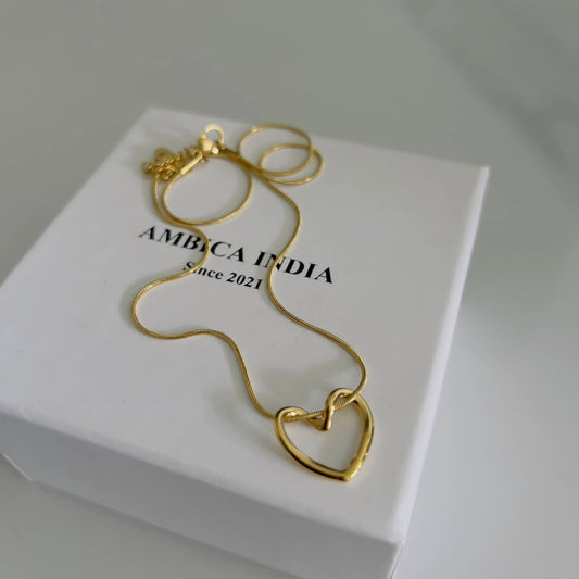 Twined heart necklace