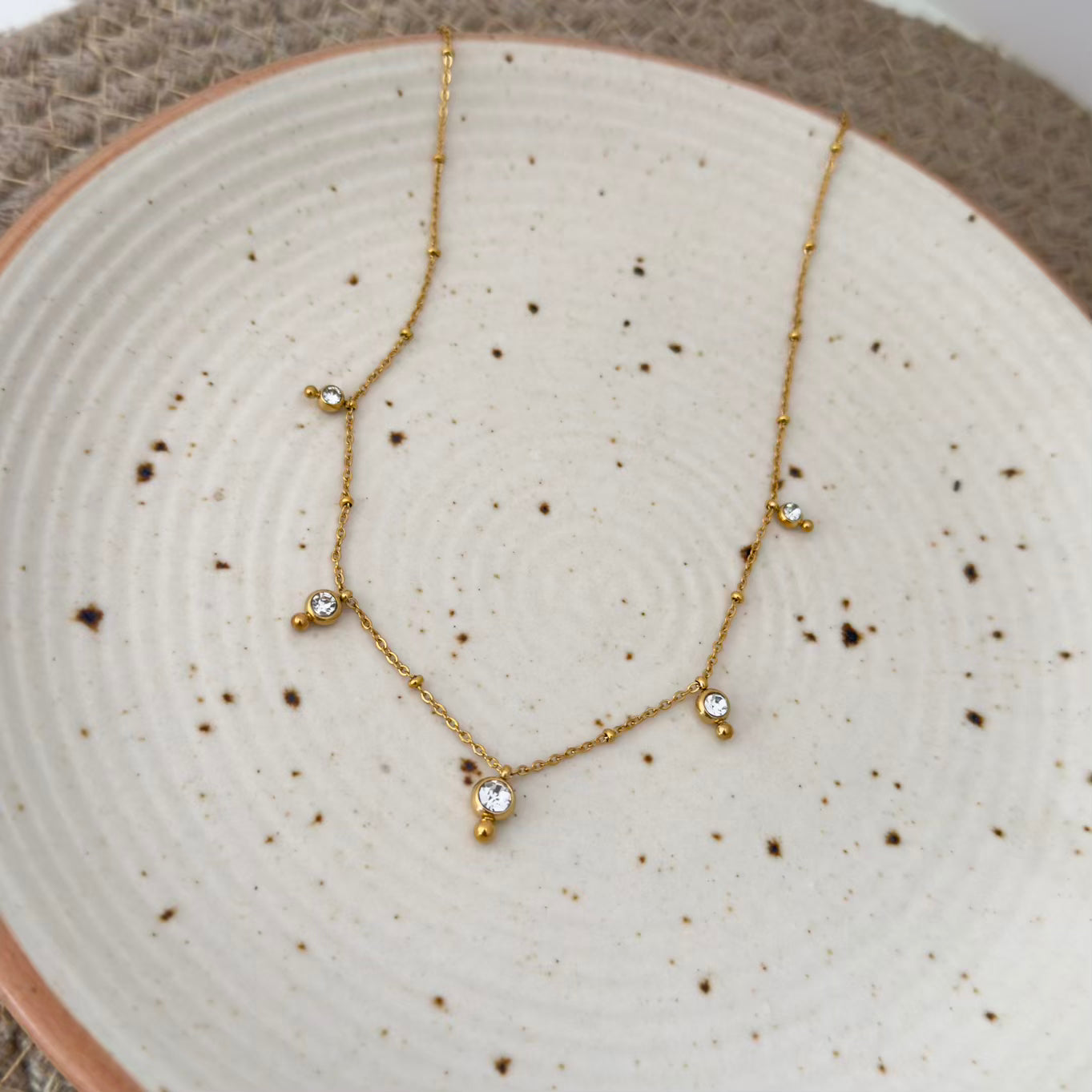 White crystal necklace