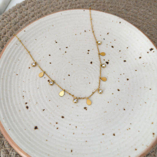 Crystal drop necklace