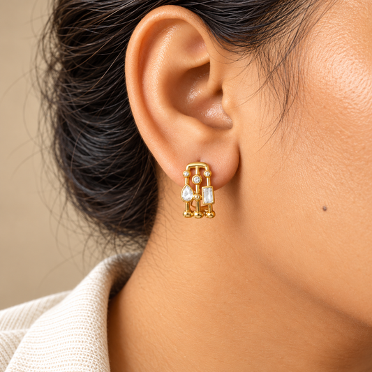 Luxe Orbit Hoop Earrings