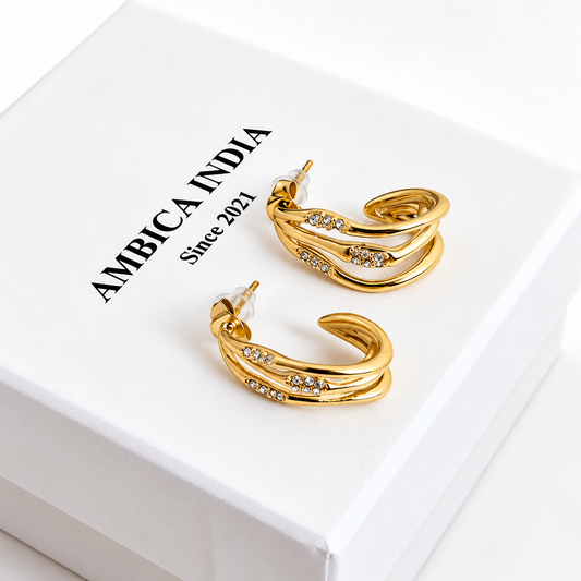 Twisted Glam Hoops
