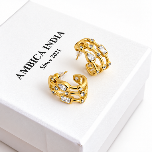 Luxe Orbit Hoop Earrings