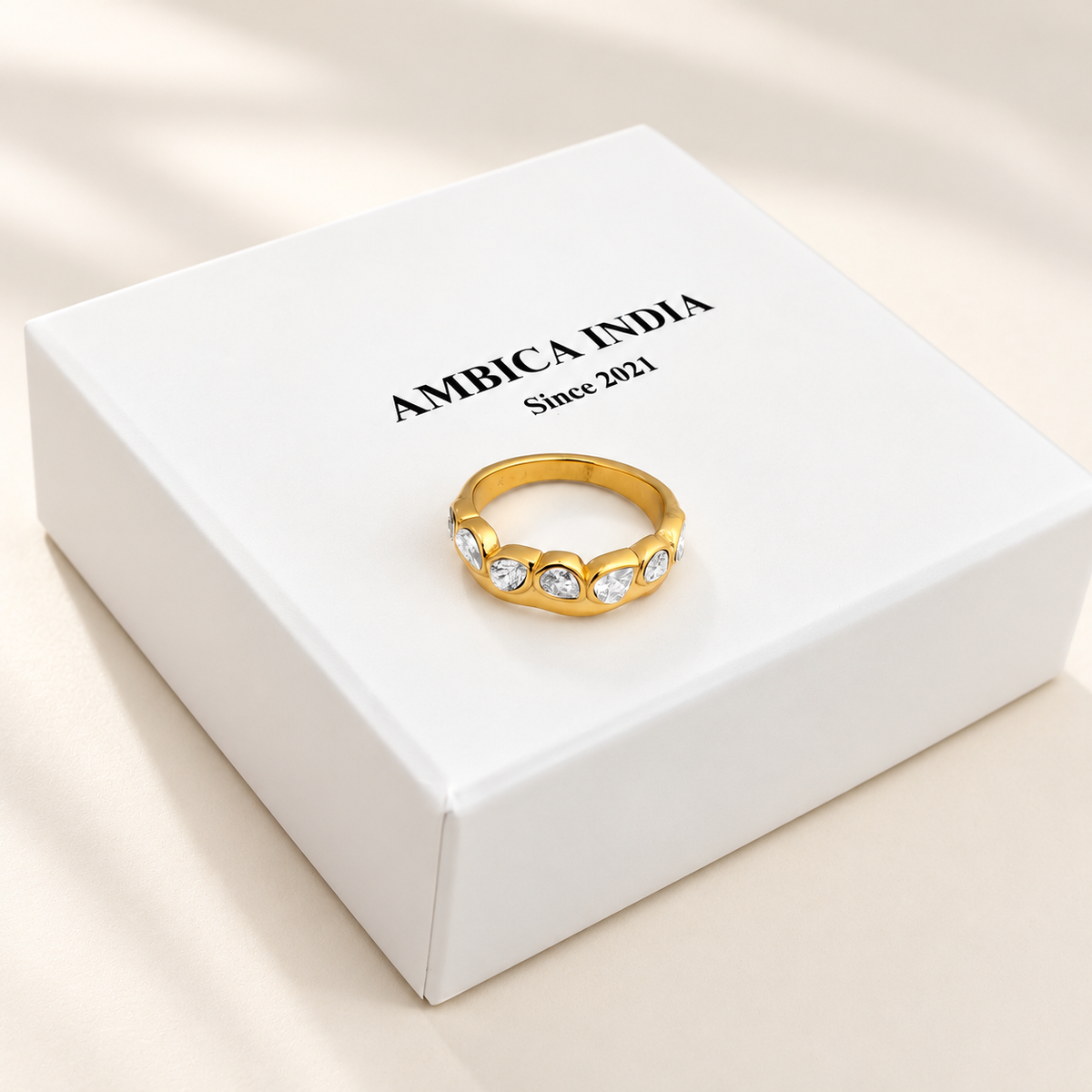 Gold Halo Ring