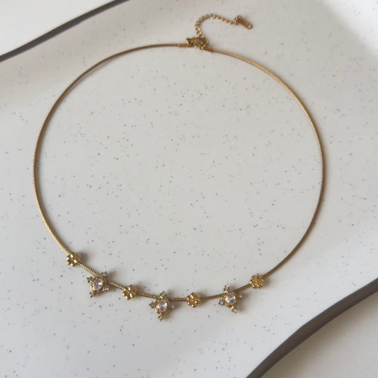 Ethereal Blossom Charm Choker