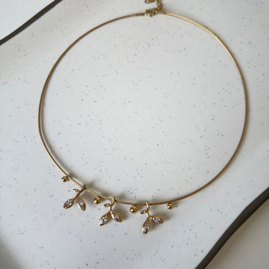 Petal Vine Charm Choker