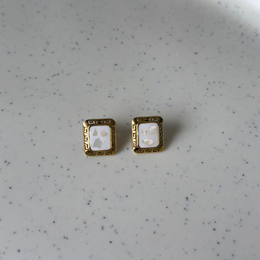 Opaline Square Studs