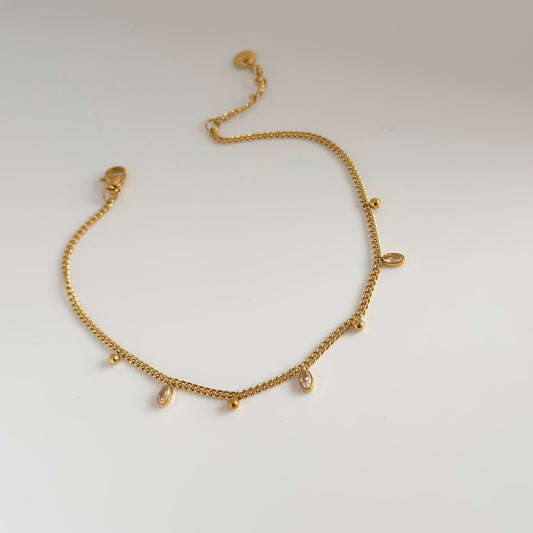 Crystal Dangle Anklet