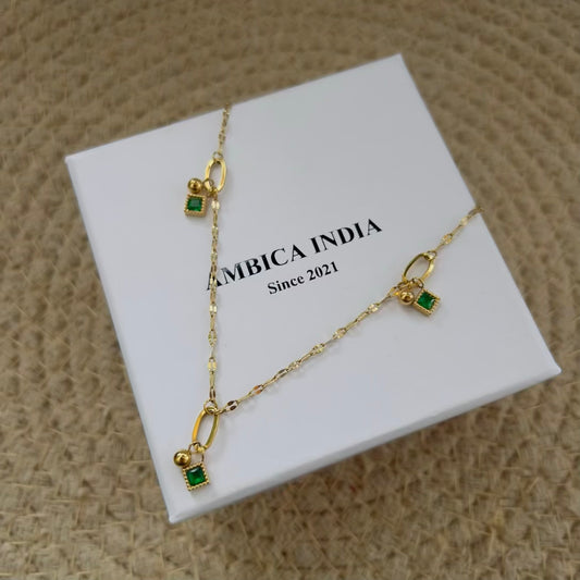 Green Crystal necklace
