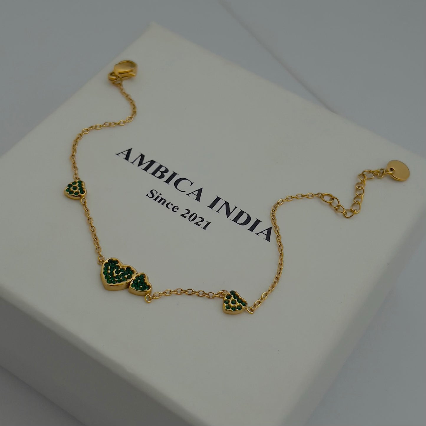 Green Crystal bracelet