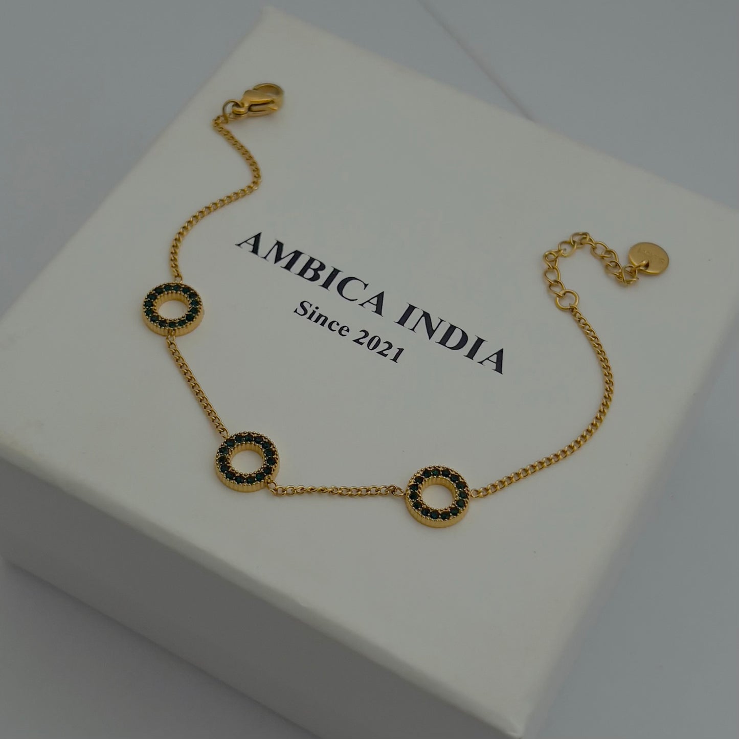 Green Crystal bracelet