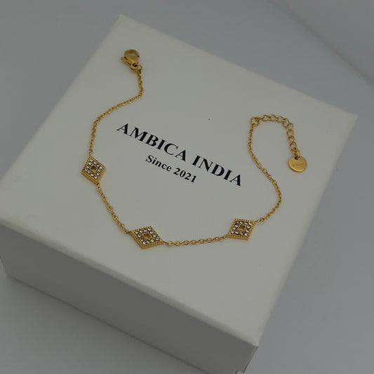 White crystal bracelet