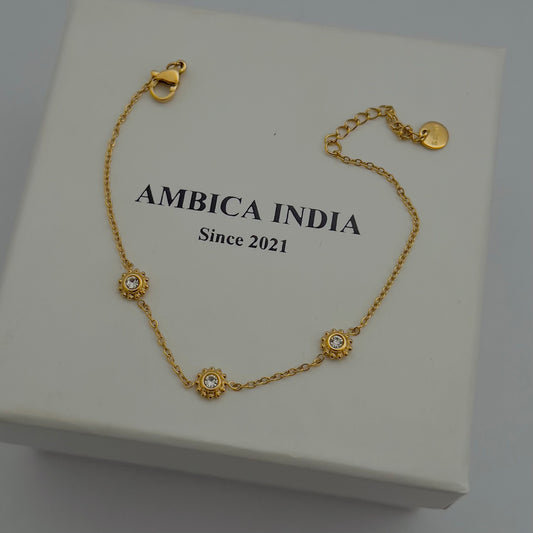 White Crystal bracelet