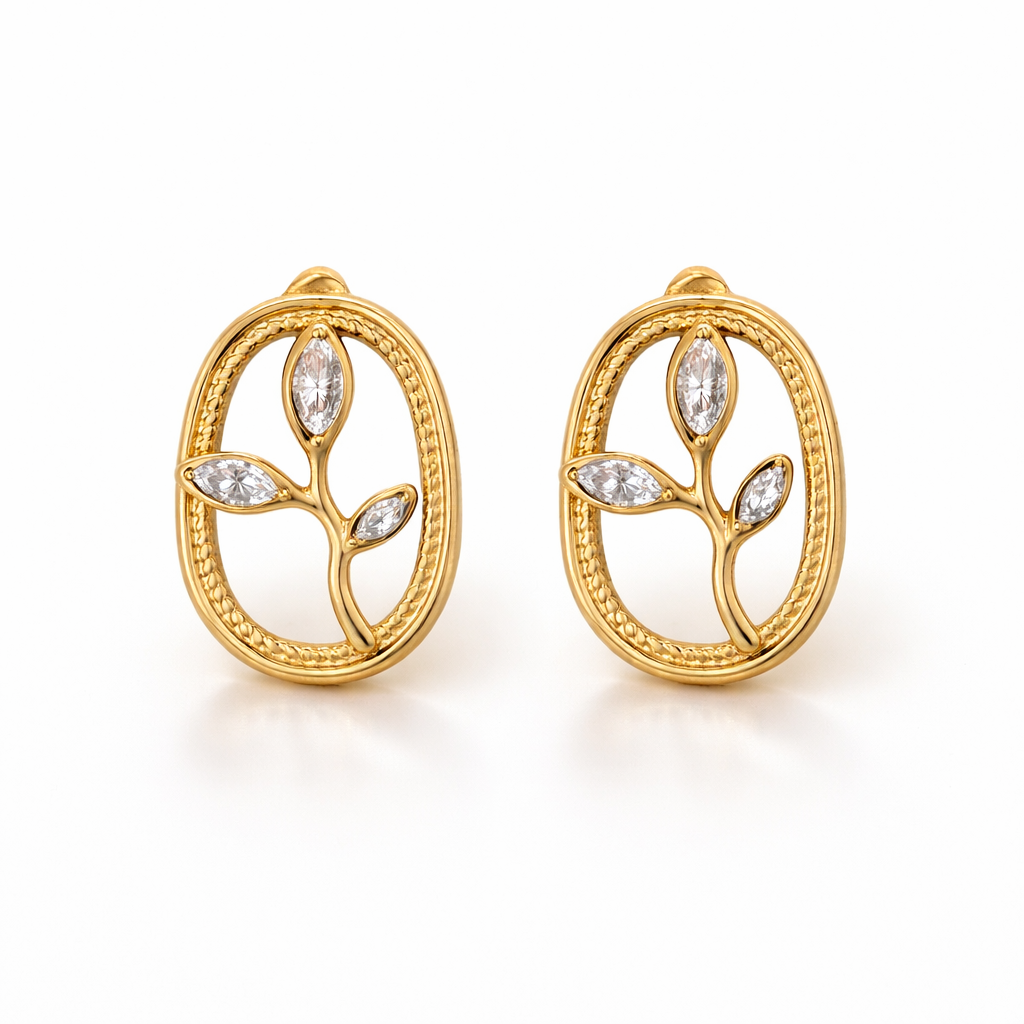 Serafina Leaf Earrings