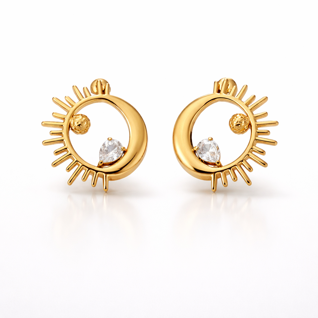 Sunburst earrings