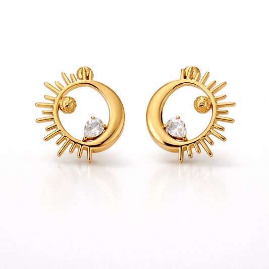 Sunburst earrings