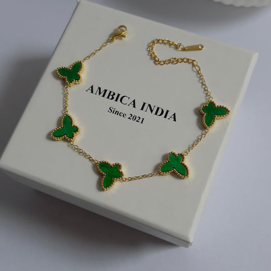 Green butterfly bracelet