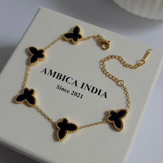 Black butterfly bracelet