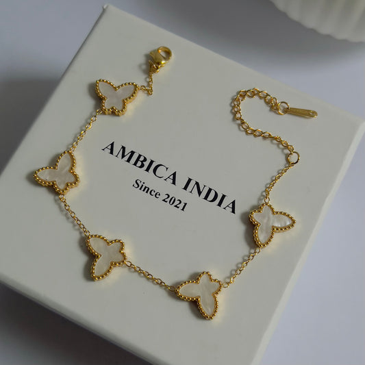 White butterfly bracelet