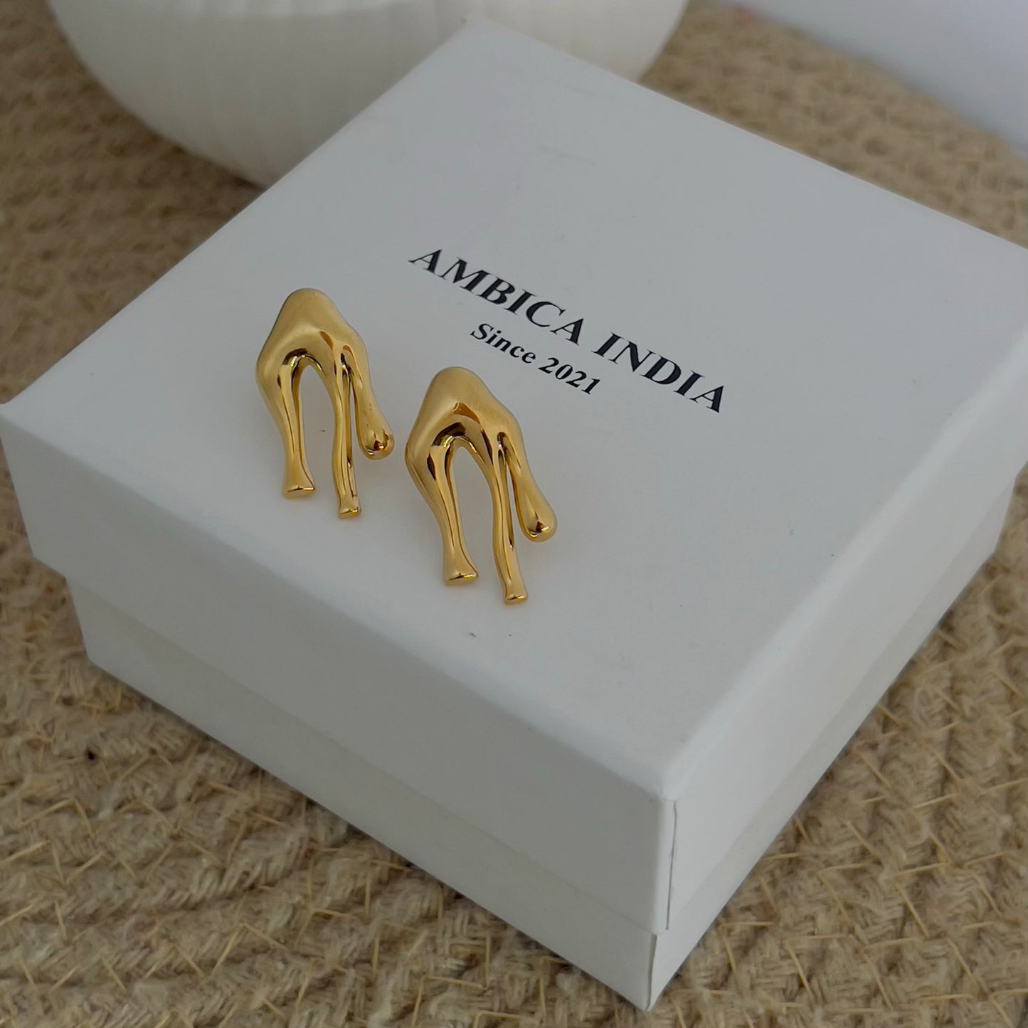 Sparkles melting earrings