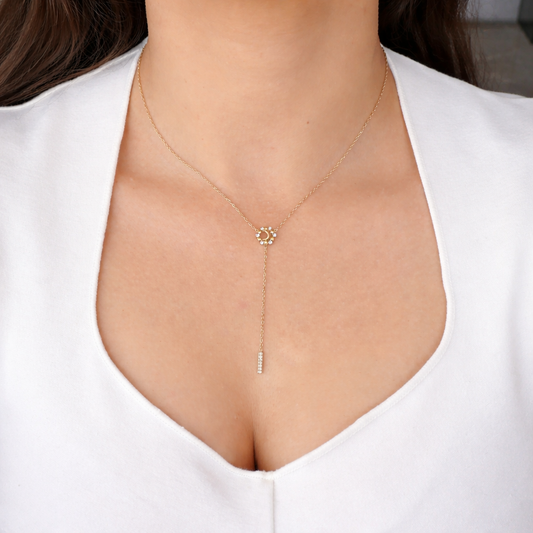 Moon star necklace