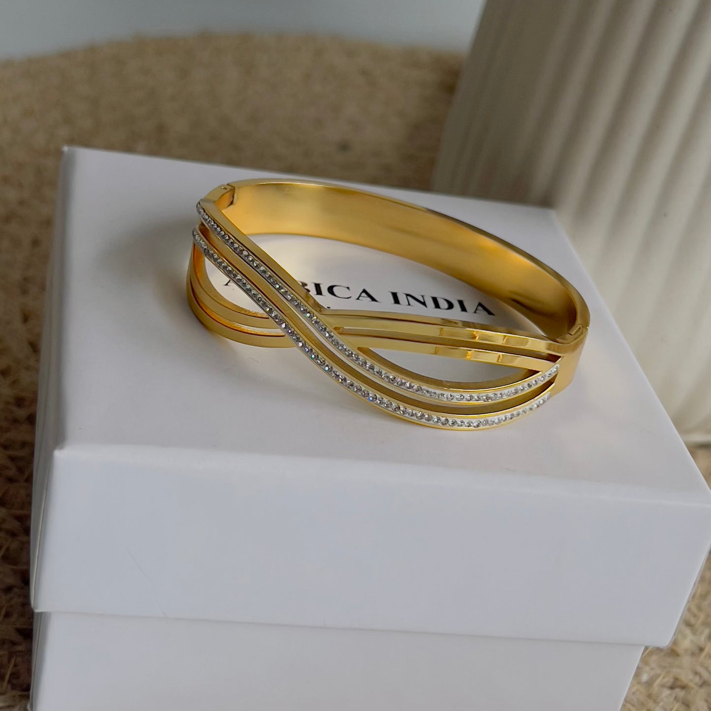 Infinity studded bracelet