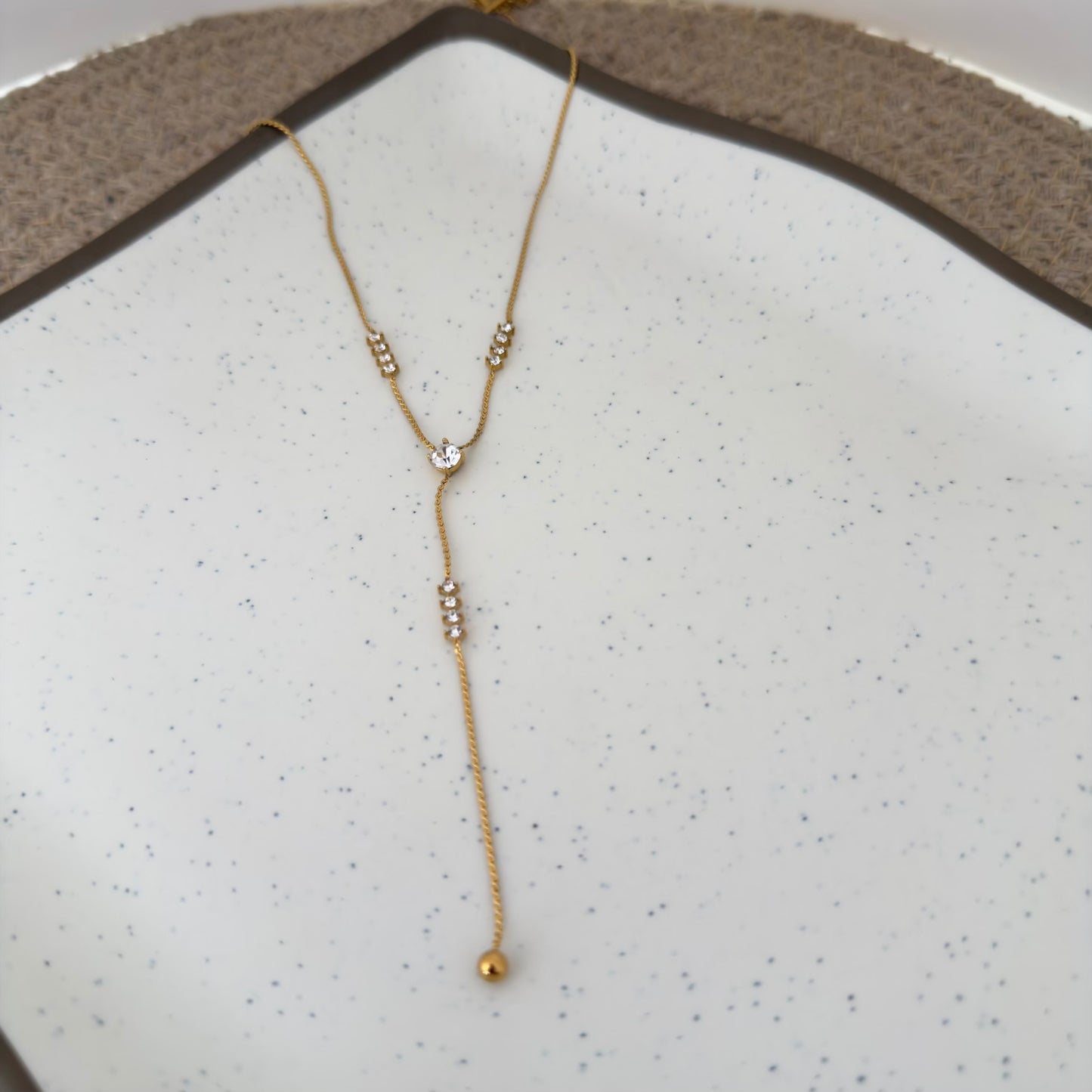 Crystal drop necklace