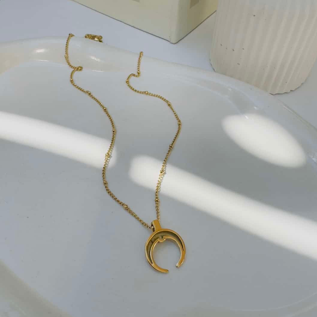 Half moon necklace