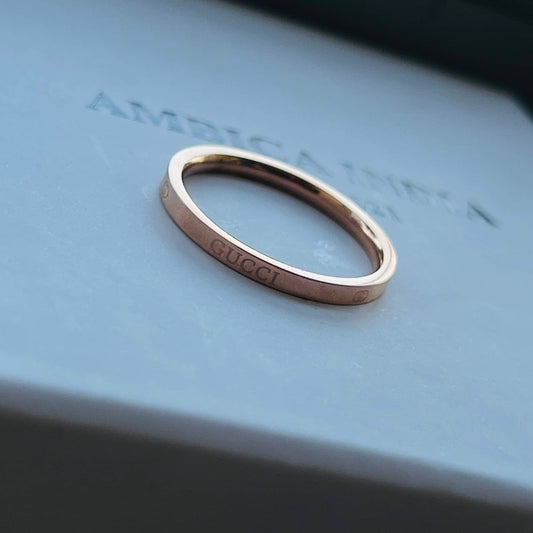 GC thin ring Rose gold