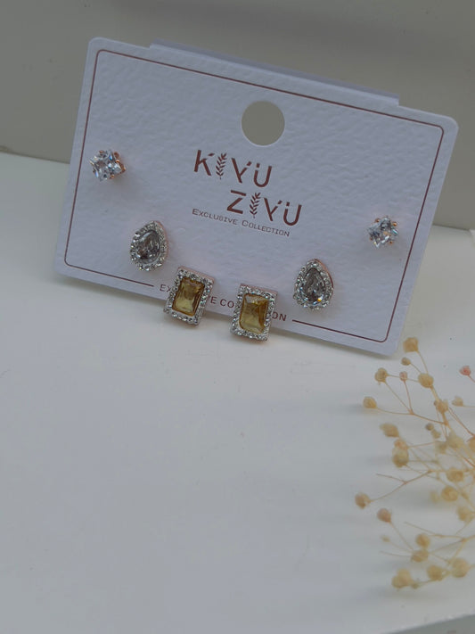 Studded earrings card