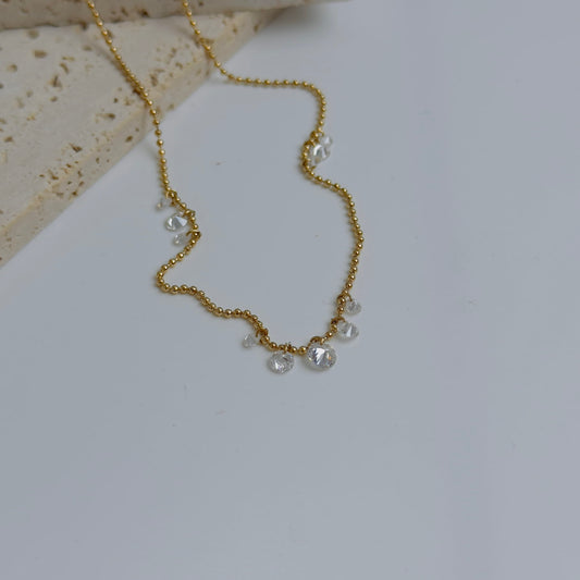 White crystal necklace