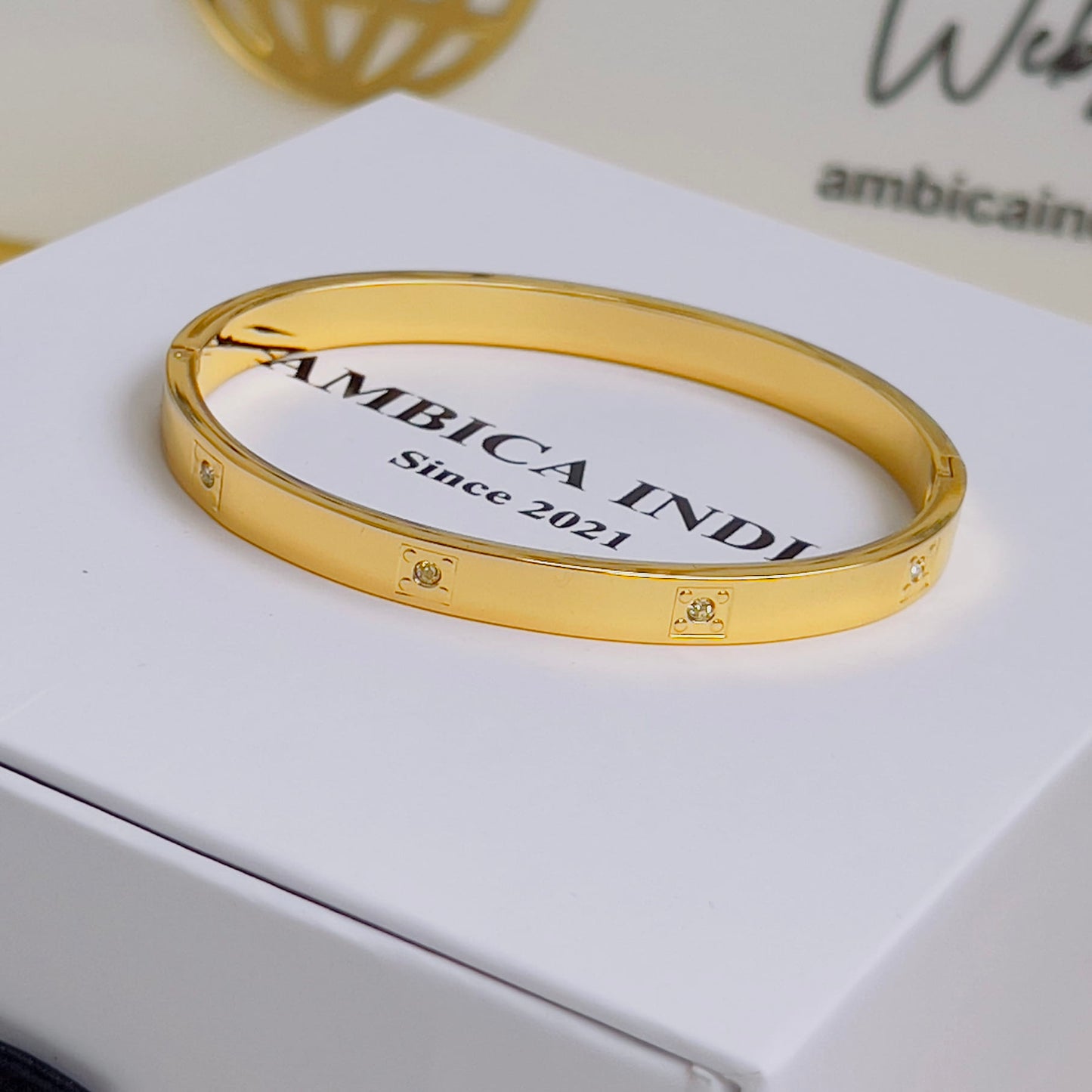 Crystal studded bracelet