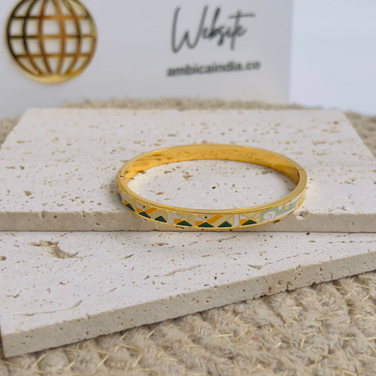 Colorful Enamel Pattern bracelet