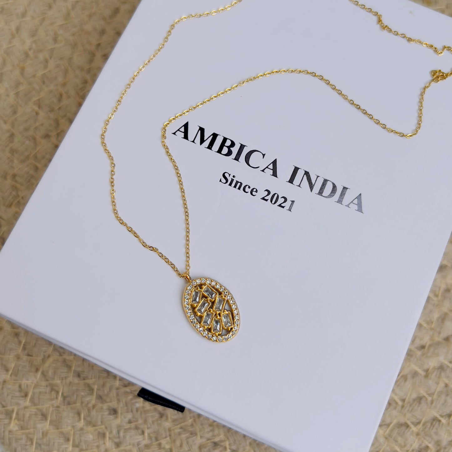 White crystal necklace