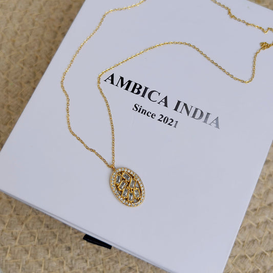 White crystal necklace