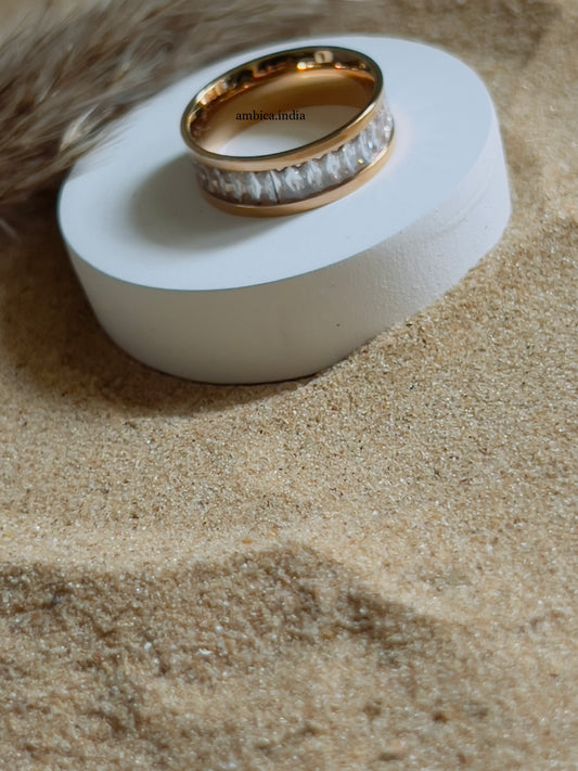 White crystal ring