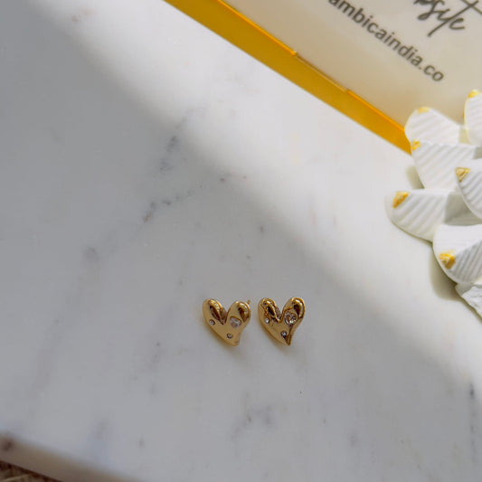 Hear crystal earrings