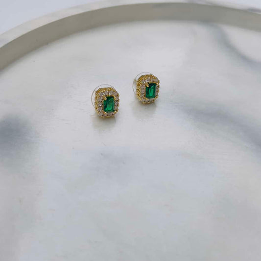 Emerald studs