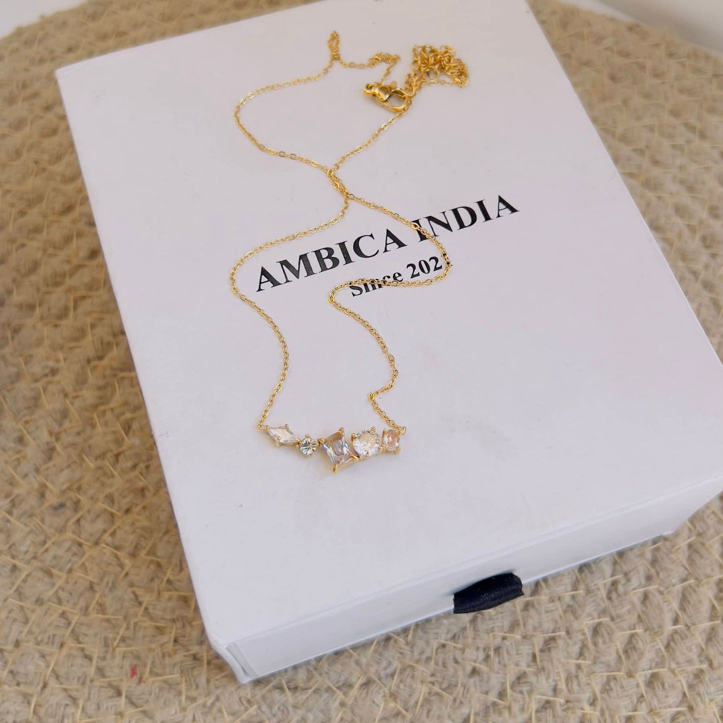 White crystal necklace