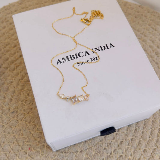 White crystal necklace